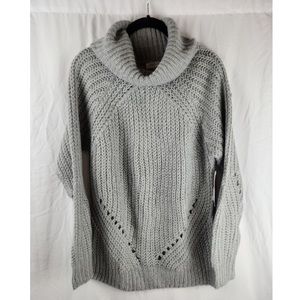 Size Small Grey Cowl neck knit sweater
